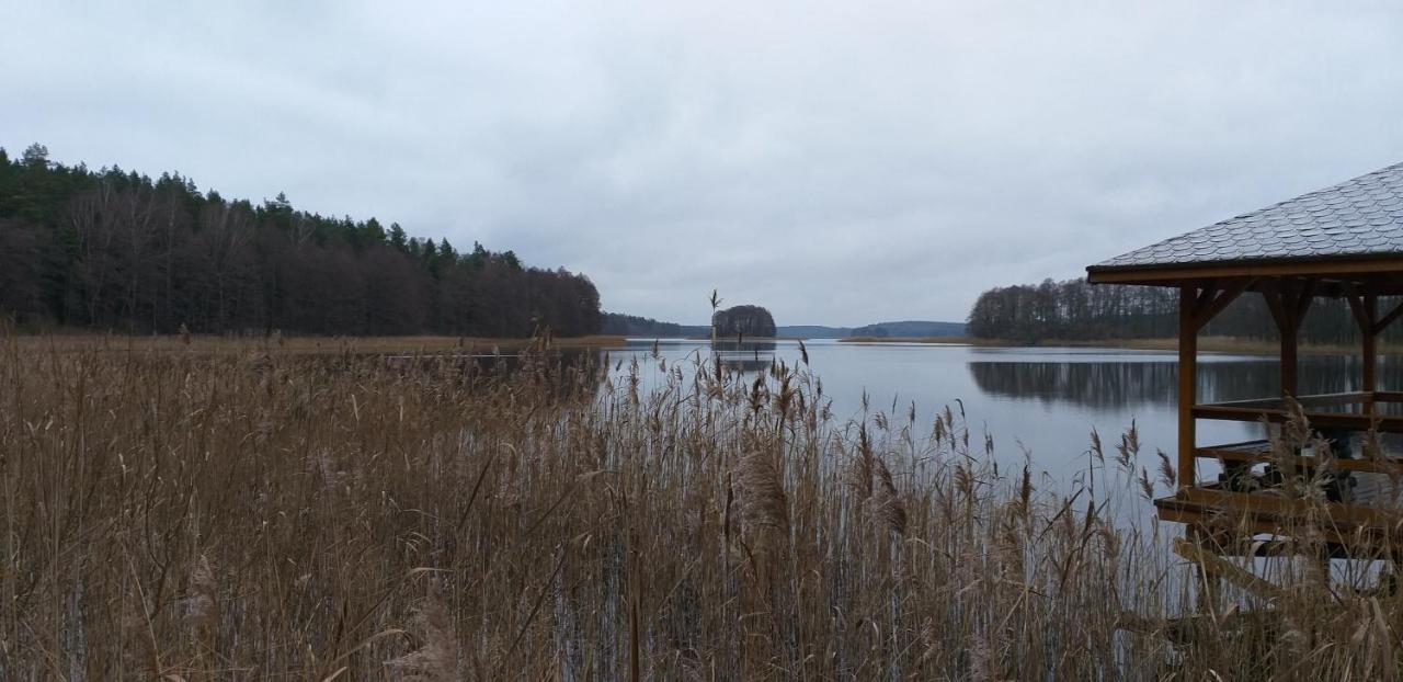 Mazury Domek Caloroczny Przy Lesie, Jezioro Pelnik Bagian luar foto