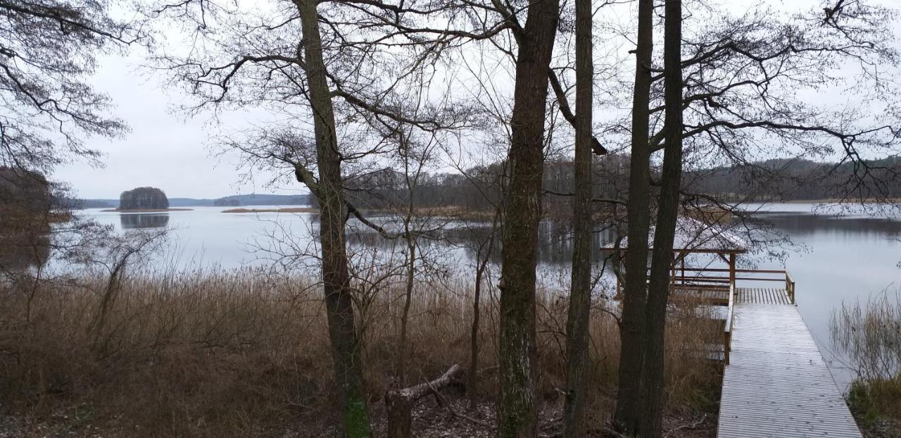 Mazury Domek Caloroczny Przy Lesie, Jezioro Pelnik Bagian luar foto